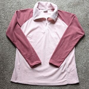 Columbia Pink Glacial IV Half Zip Fleece Pullover